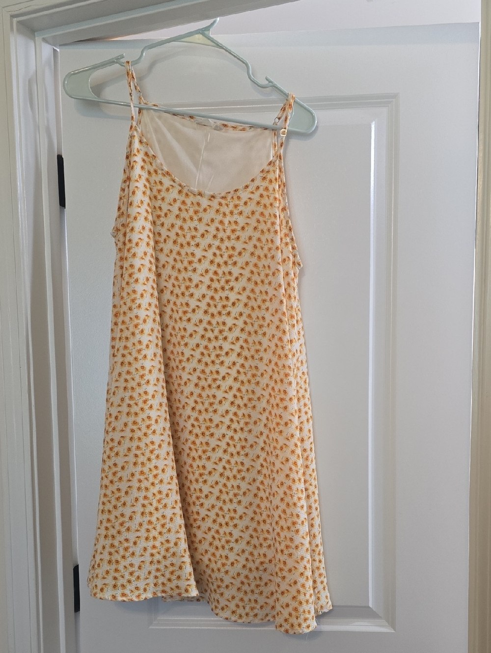 Altar'd State Cream and Yellow Floral Mini Dress